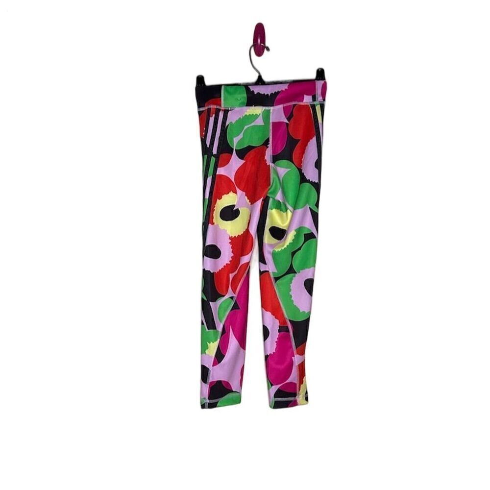 Adidas x Marimekko Girls Floral Training Tights 9-10Y Multicolor Activewear